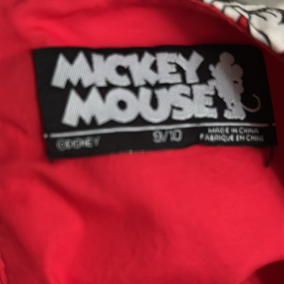 DISNEY Minnie Mouse Red Dress Polka Dot Bow‎ Mickey Size 9/10 9 10 Cruise Park - Picture 5 of 6